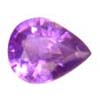Sapphire Purple Gemstone Pear, Loupe Clean